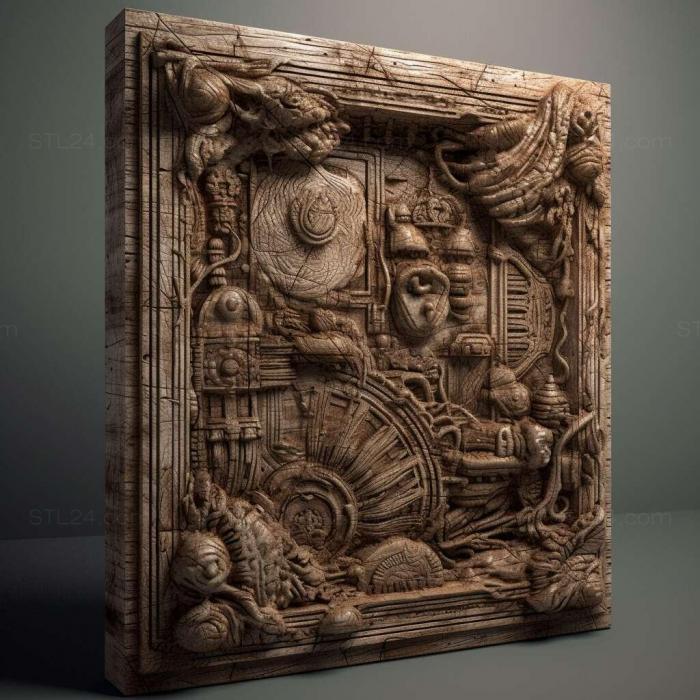 Patterns and decorations (stl derelict 1, PATTERN_1989) 3D models for cnc